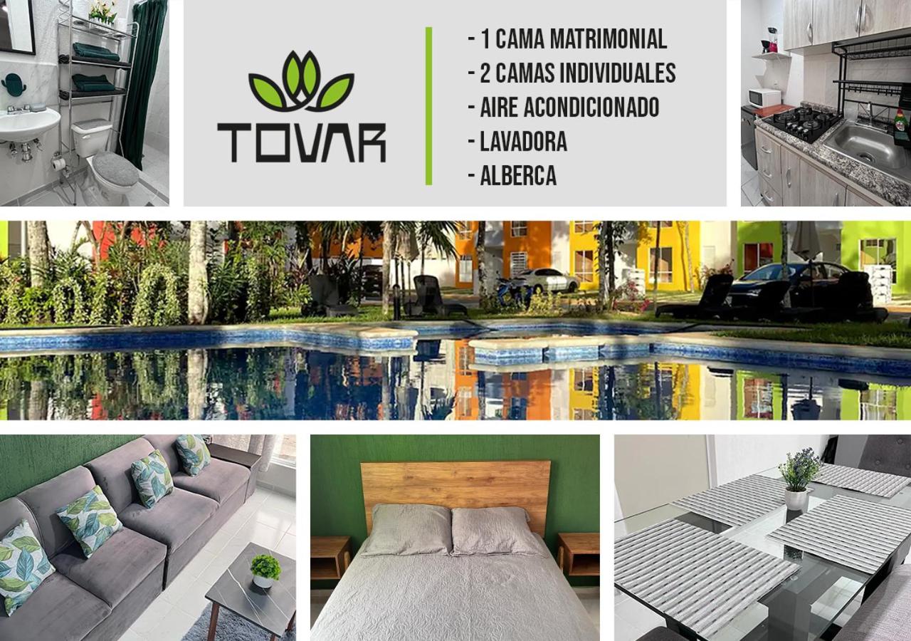 Bonito departamento en privada con alberca - B&B
