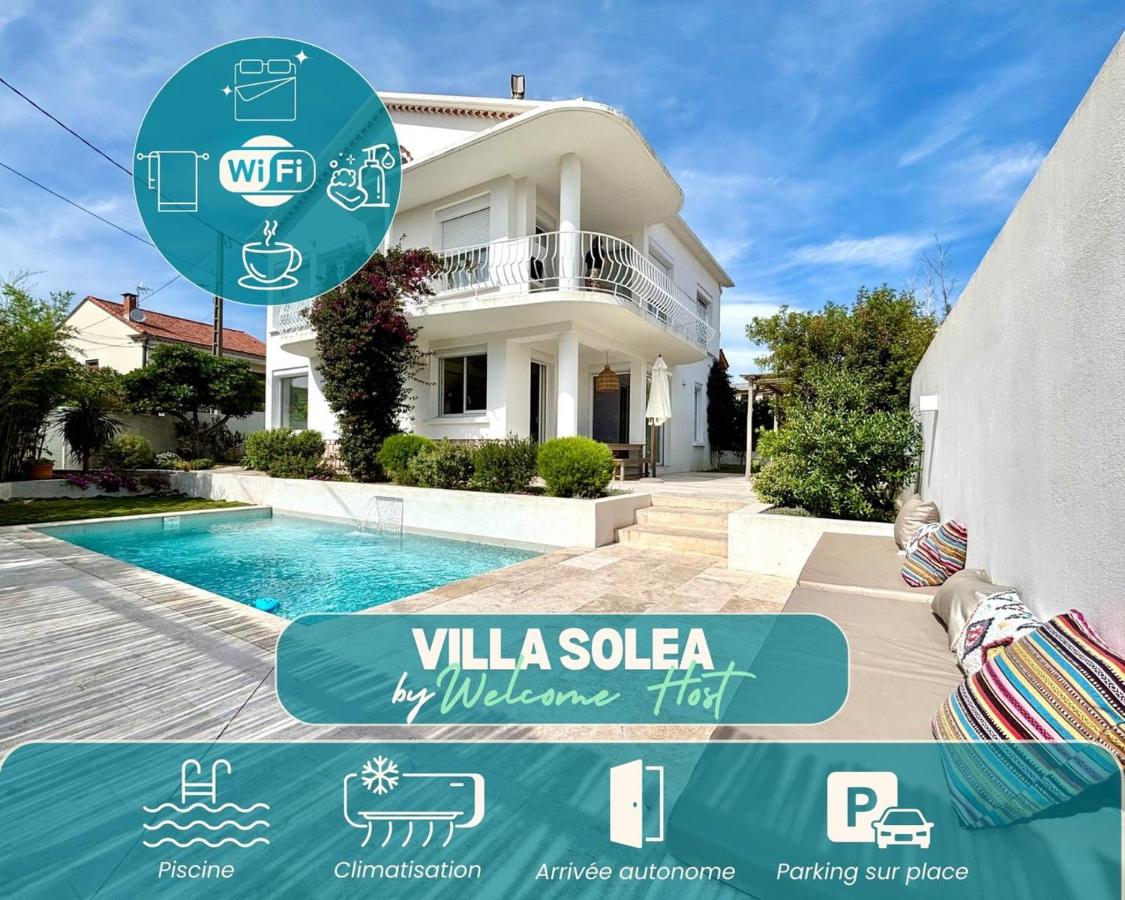 Villa Solea, piscine et Méditerranée Titre fr - B&B Béziers