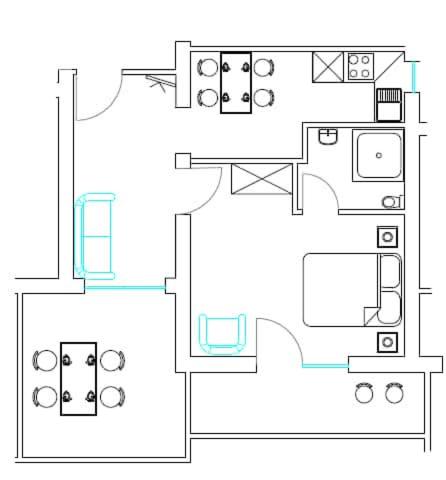 One-Bedroom Apartment with Balcony