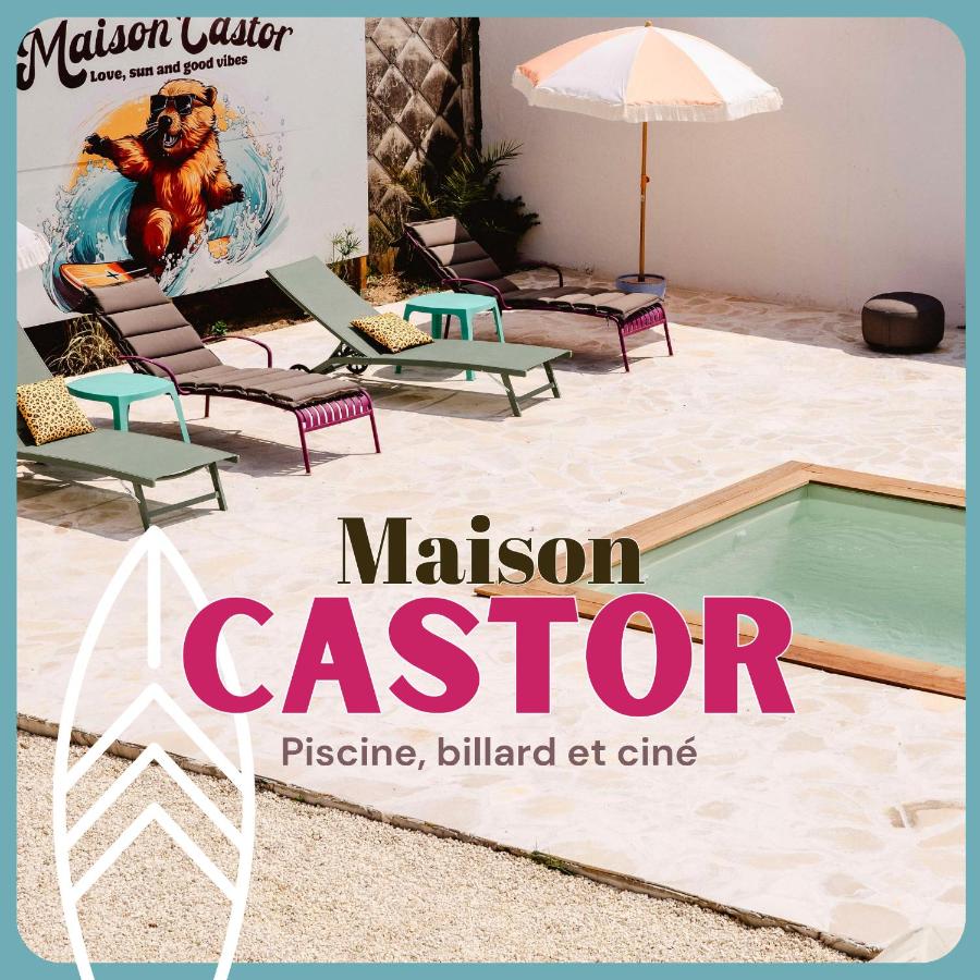 Maison Castor, balnéo et billard chez Ivona Vacances - B&B Mimizan