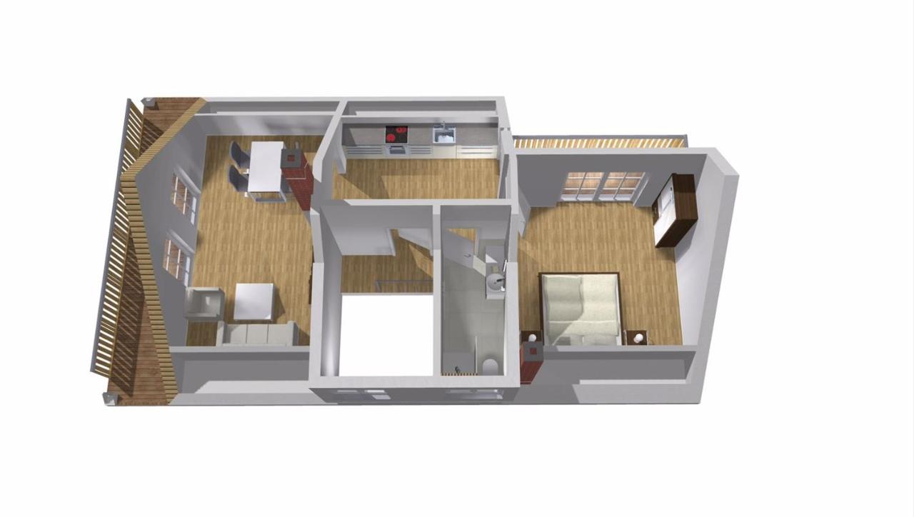 One-Bedroom Apartment with Shower