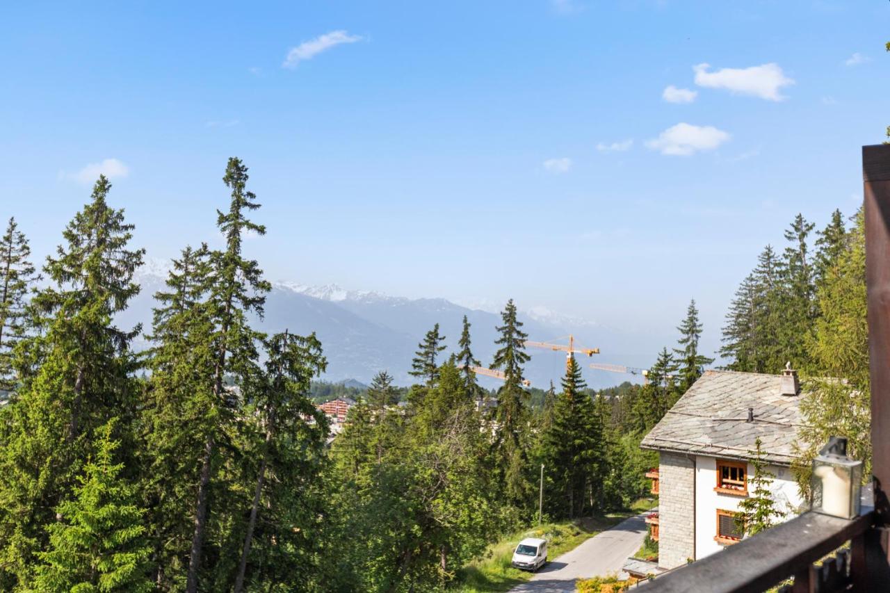 Piscine, Ski & Vue sur le lac - Crans 6 pers - Ferienwohnung Crans-Montana
