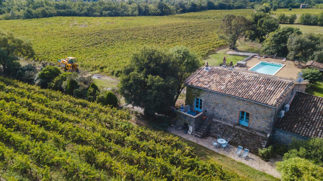 Gîte au milieu des vignes, piscine, jacuzzi, Climatisation - Ferienwohnung Fressac