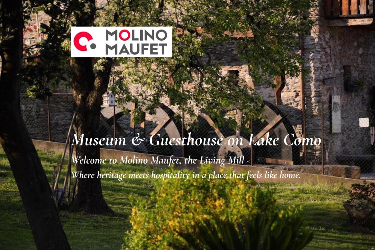 Alle Macine - Lake Como Heritage Home in Molino Maufet Watermill - Lake View Balcony - B&B Colico