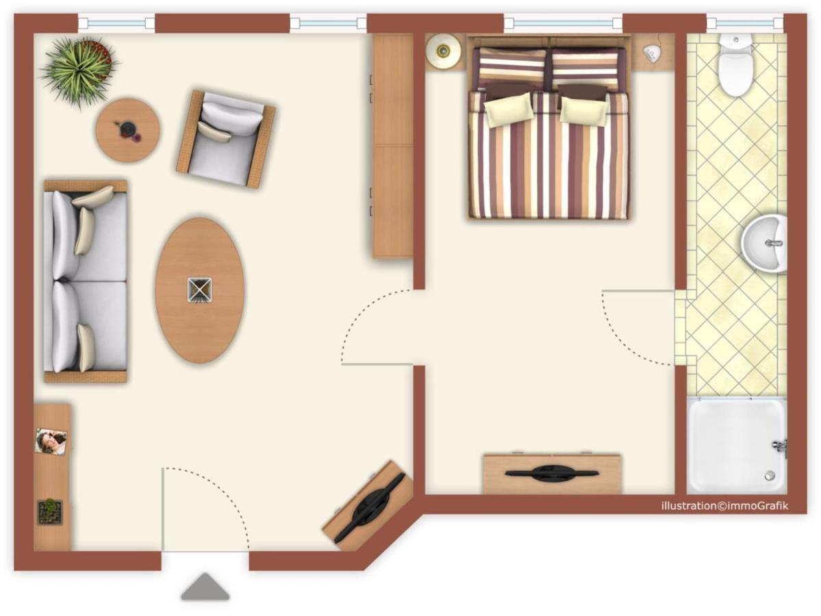 Doppelzimmer Zapfhahn, direkt am Alten Strom - Ferienwohnung Warnemünde