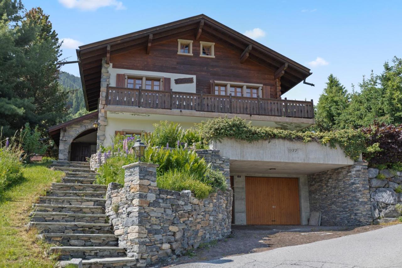 Sauna, nature & parking privé - Vercorin, 10 pers - Ferienwohnung Chalais
