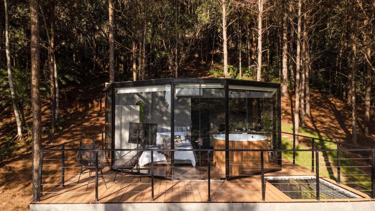 Maravilhosa Cabana de Vidro de Luxo na Natureza - B&B Pomerode