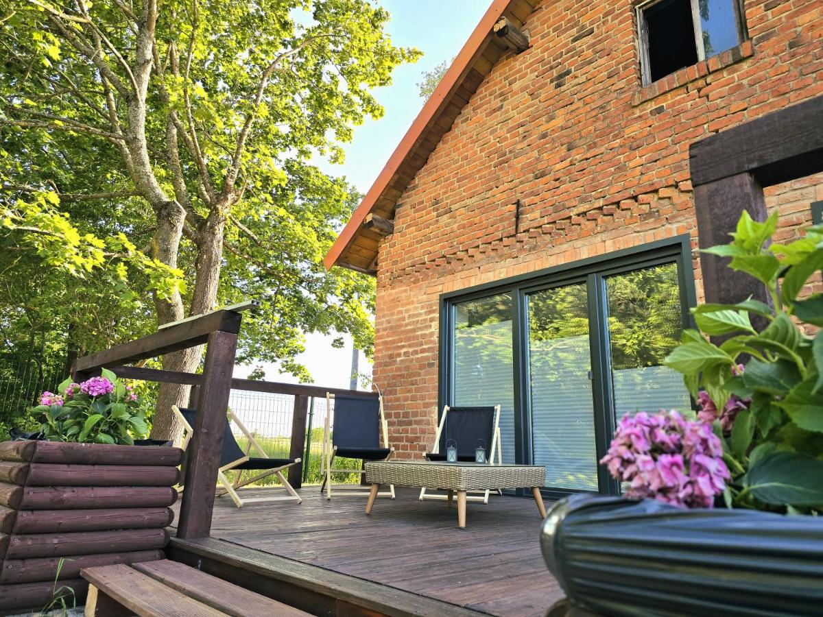 Mazurski Domek z Cegły nad Jeziorem - Ferienwohnung Sędańsk