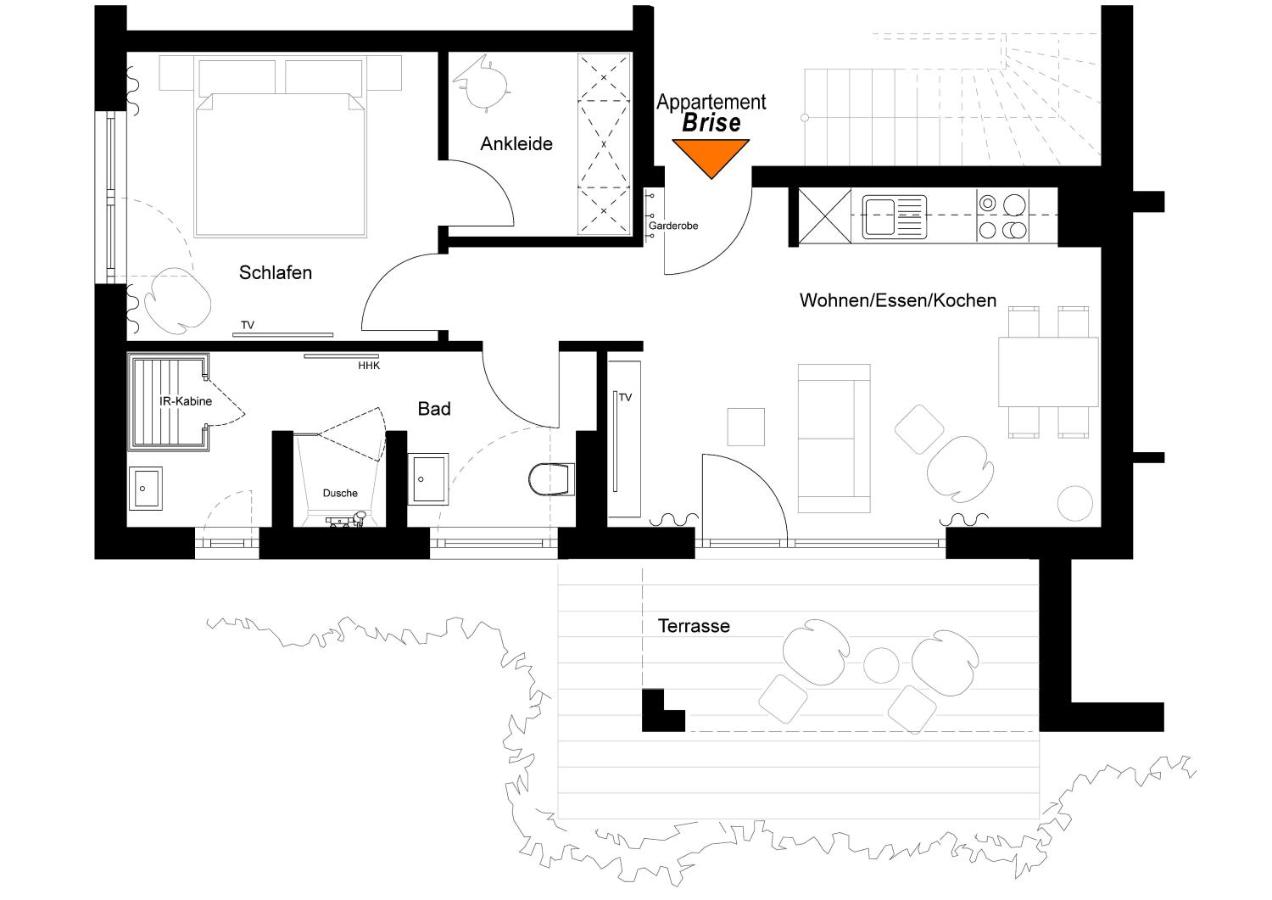 Apartment Brise - Infrarotsauna Hunde wilkommen! - B&B