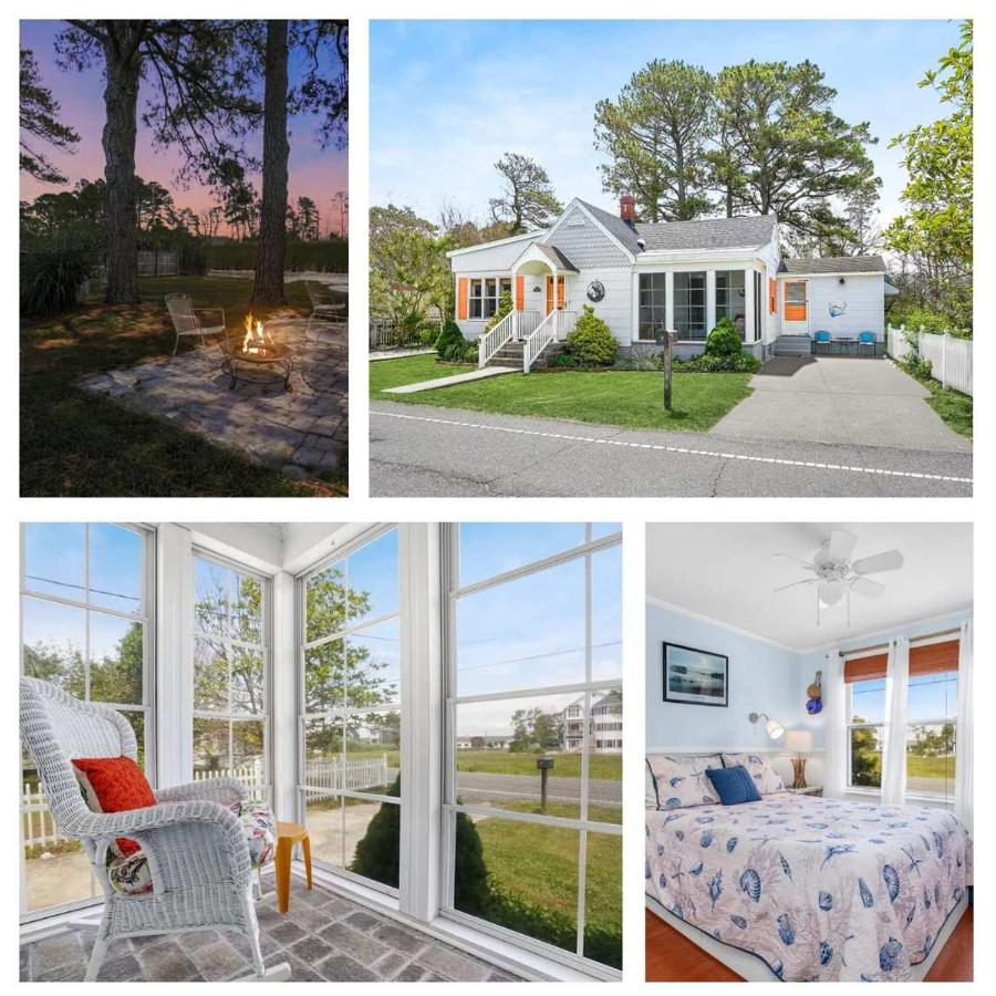 Cottage w Private Creek, Sunroom, Fire Pit, & WiFi - B&B Chincoteague