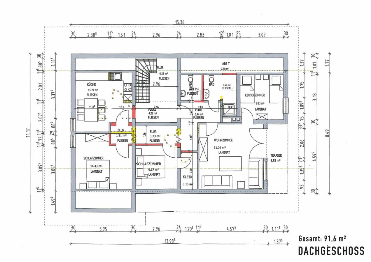 Apartment mit 3 Schlafzimmern