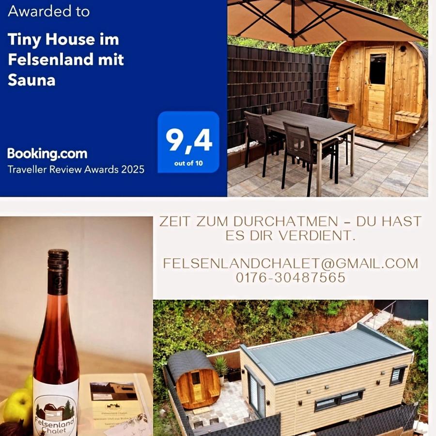 Tiny House im Felsenland mit Sauna - B&B