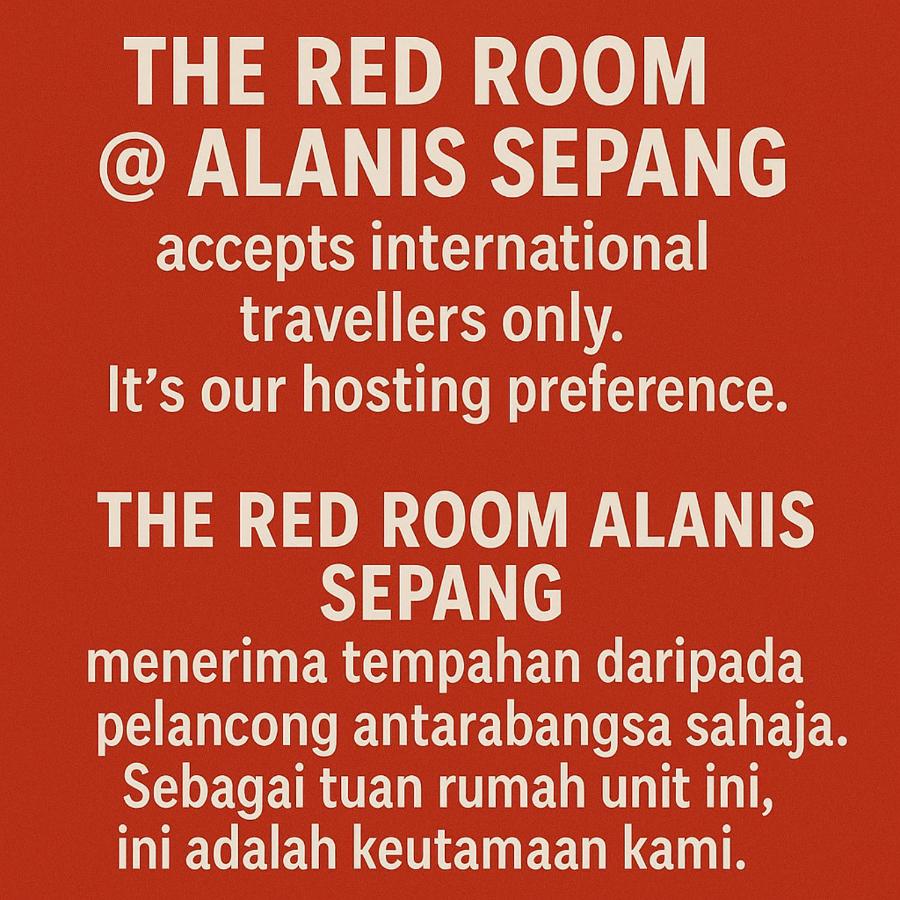 The Red Room Alanis Residence - Chambres d’hôtes Sepang