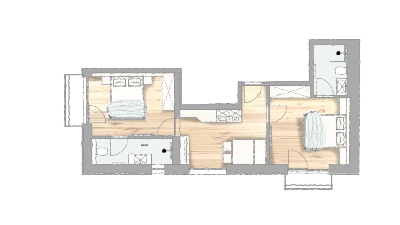 Two-Bedroom Apartment with Balcony