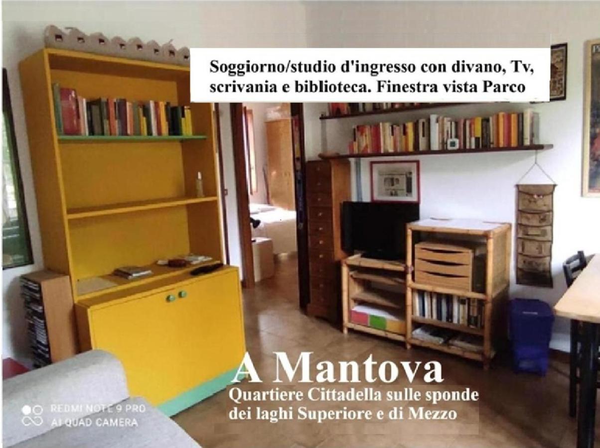 Appartamento trilo fronte Parco con parking e uso bici gratis Check out h18 - B&B Mantova
