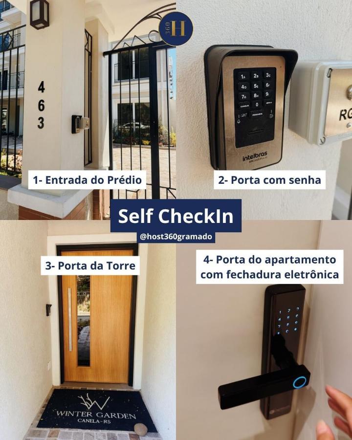 Apto de luxo com lareira em Canela SelfChekIn - B&B