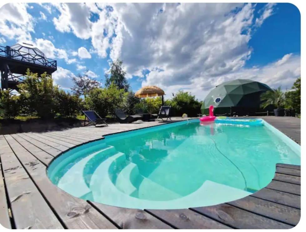 AURA - przytulny drewniany domek na wsi - B&B Krzesimów