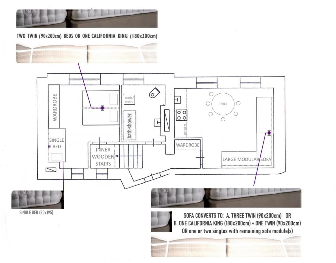 City heart, from 9,9 host, split level, free parking and bag storage - Chambres d’hôtes Riga