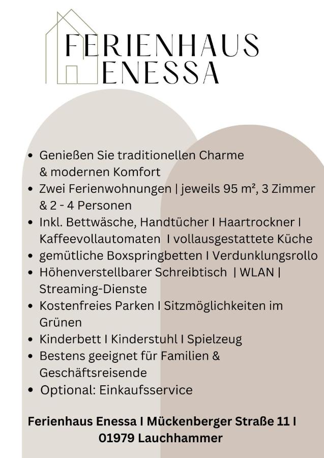 Ferienhaus Enessa - Ferienwohnung Lauchhammer