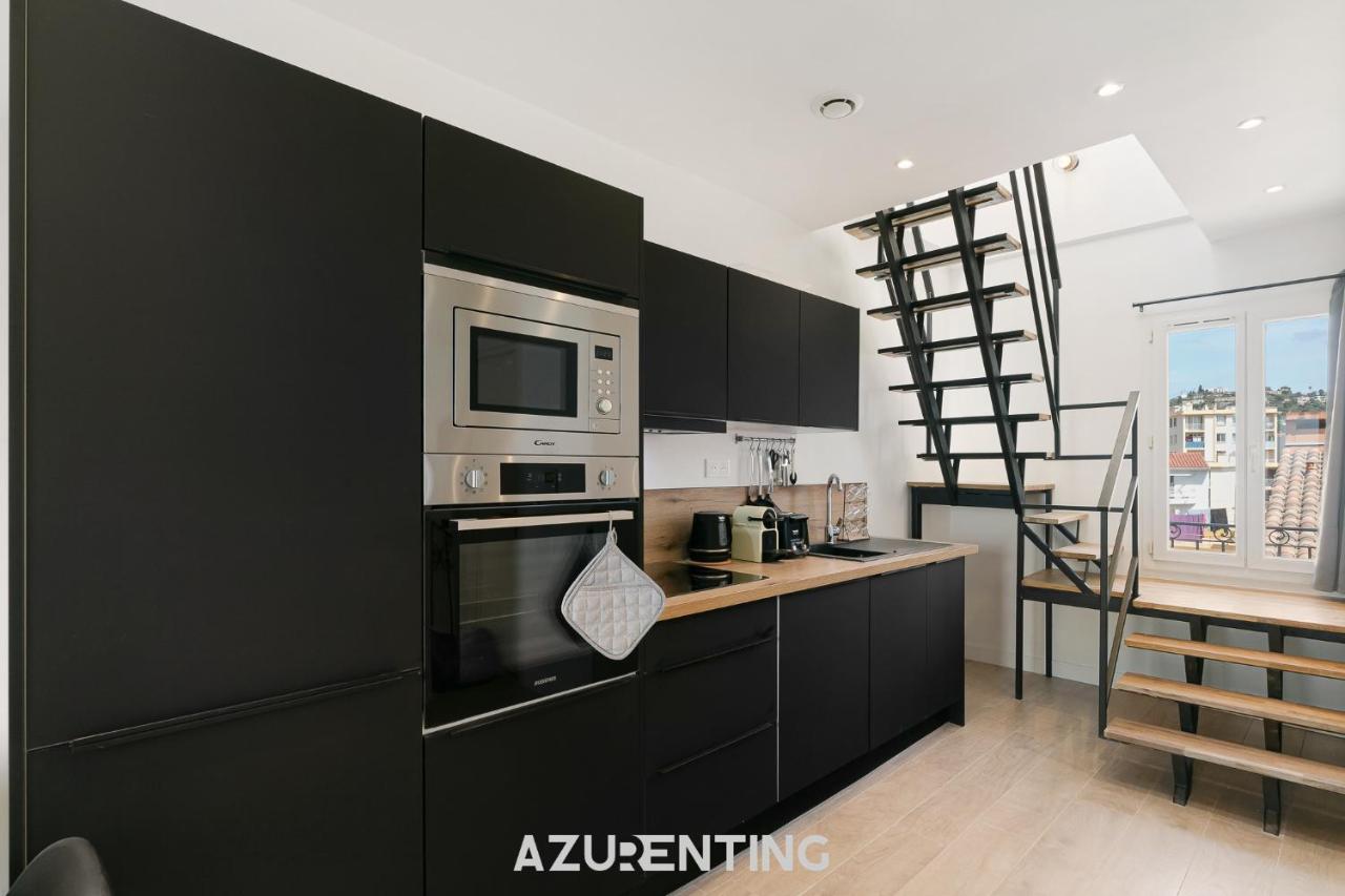 Azurenting - vue sur le port - roof top 3 - Ferienwohnung Vallauris