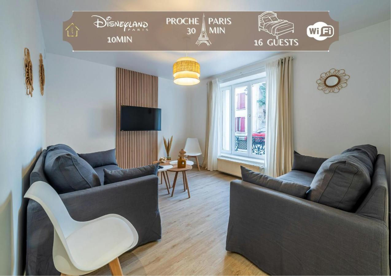 The Comte House - 16 Guests Near Disney - Ferienwohnung Villeneuve-le-Comte