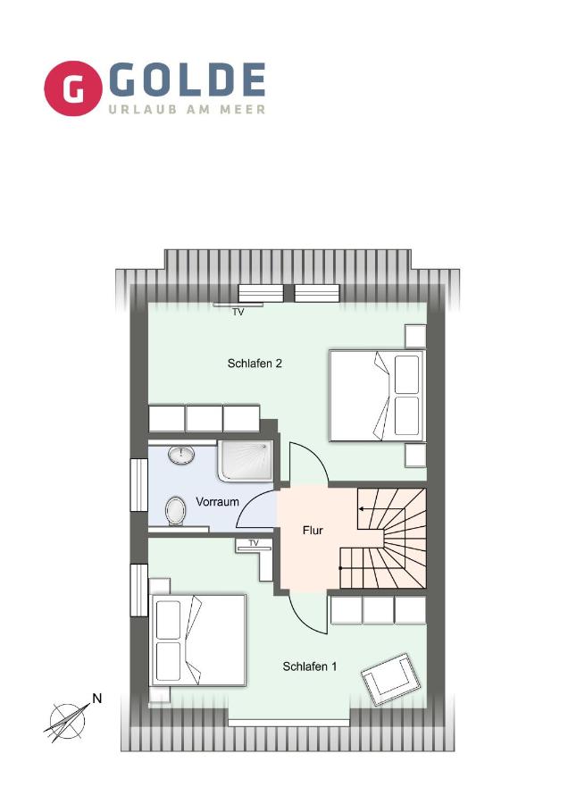 Wellenzeit Ferienhaus Wellenzeit - Bed and Breakfast Sankt Peter-Ording