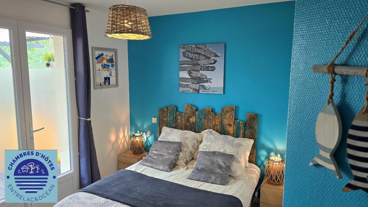 EntreLac&Océan2 - Chambre d'hôtes-Entrée et Terrasse privée - cyclotouristes et motards bienvenus - B&B Aureilhan