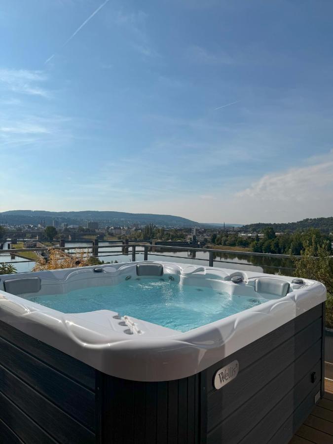 Penthouse Wohnung mit schönem Moselblick in Metternich - Chambres d’hôtes Coblence