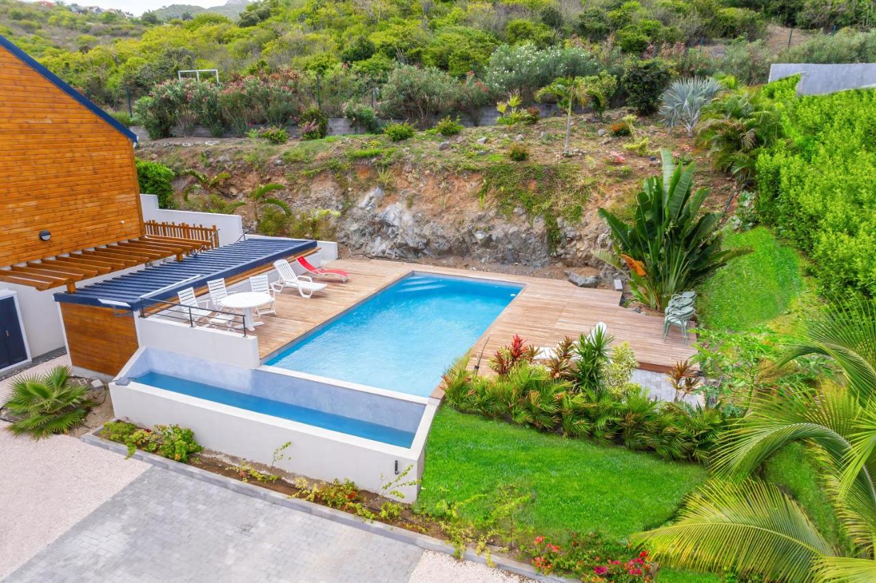 Les Griselles1 Hauteurs de Baie Orientale, appart 4p vue MER - Chambres d’hôtes Orient Bay