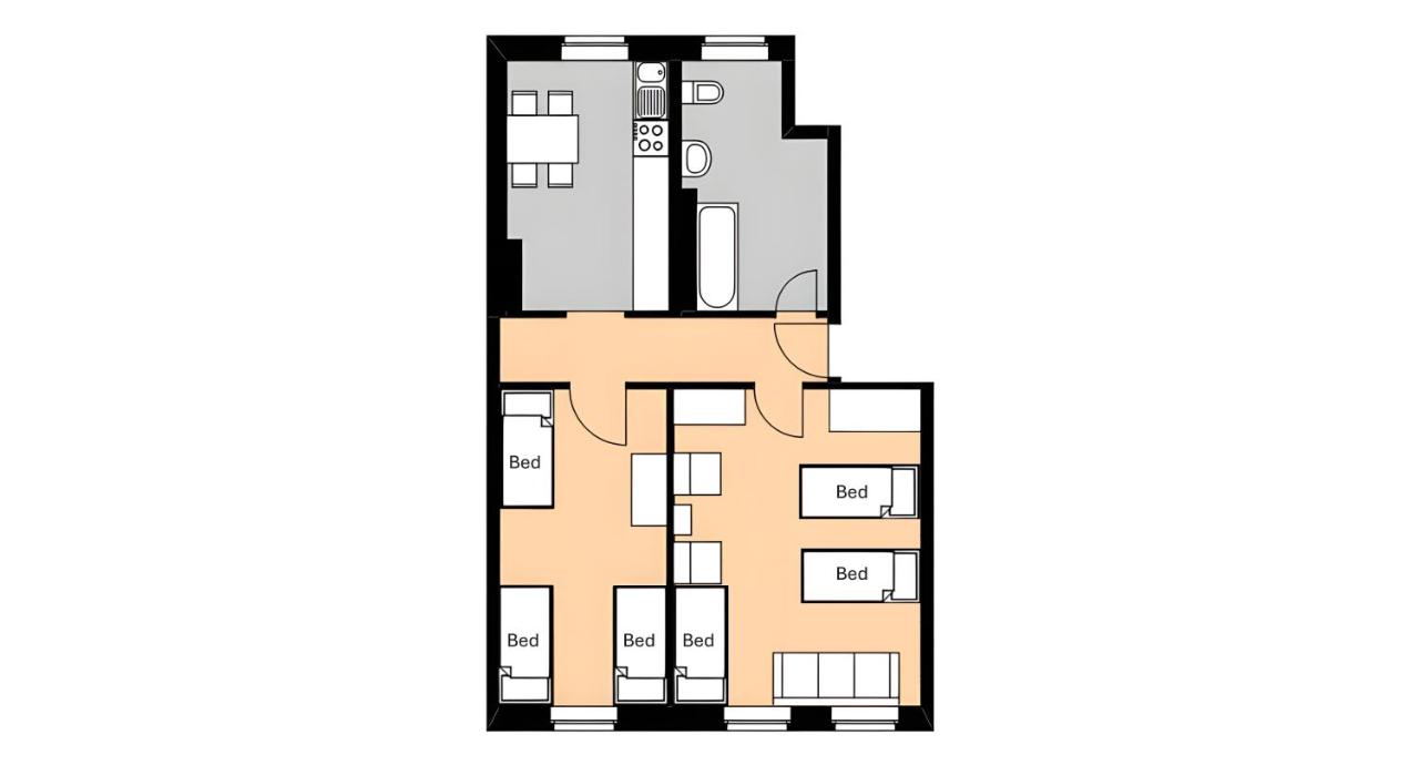 M M Central Apartments Gruppen, Handwerker und Monteure Budget - Bed and Breakfast Berlijn