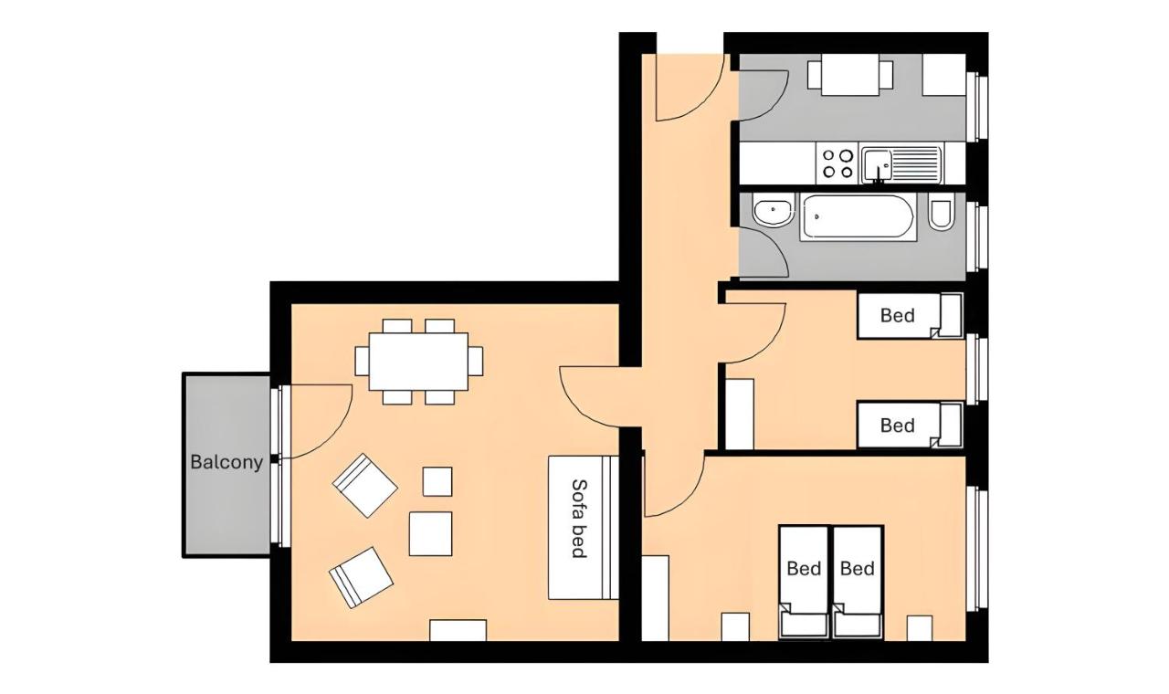Appartamento 1 - Wolgaster Straße, 13