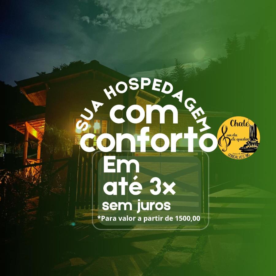 Chalé Som da 7 Quedas Apenas 1,8km do Centro de Gonçalves MG - B&B
