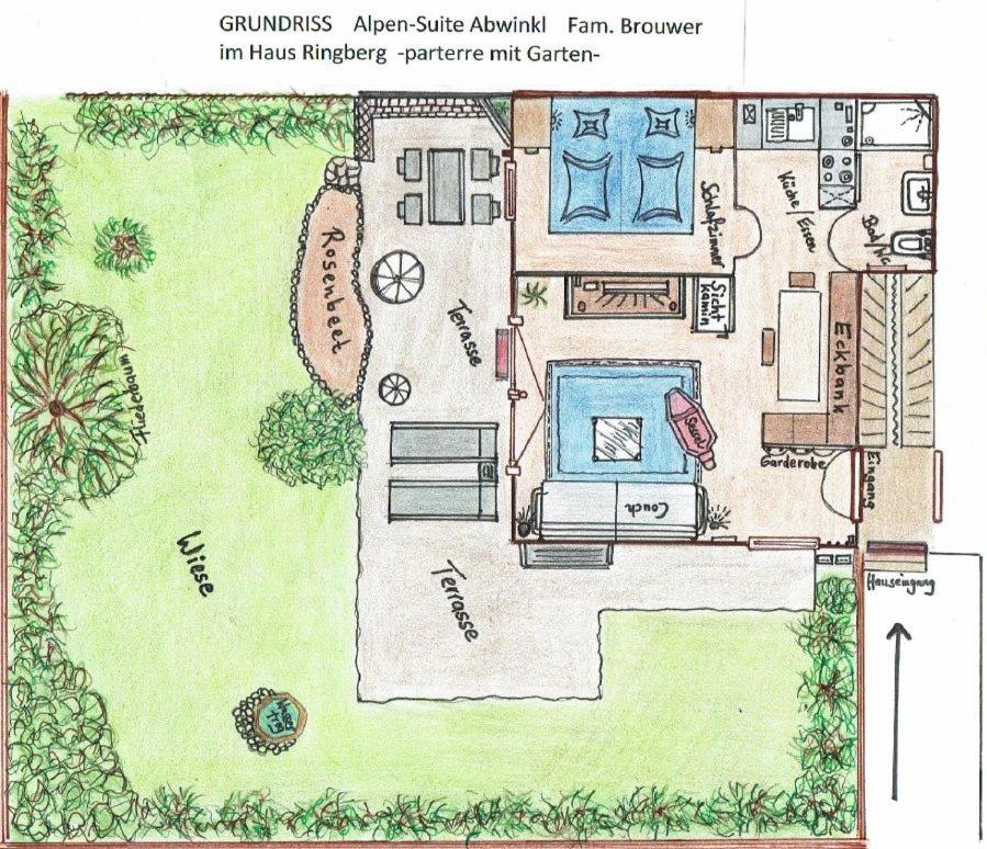 Apartment mit 1 Schlafzimmer und Terrasse