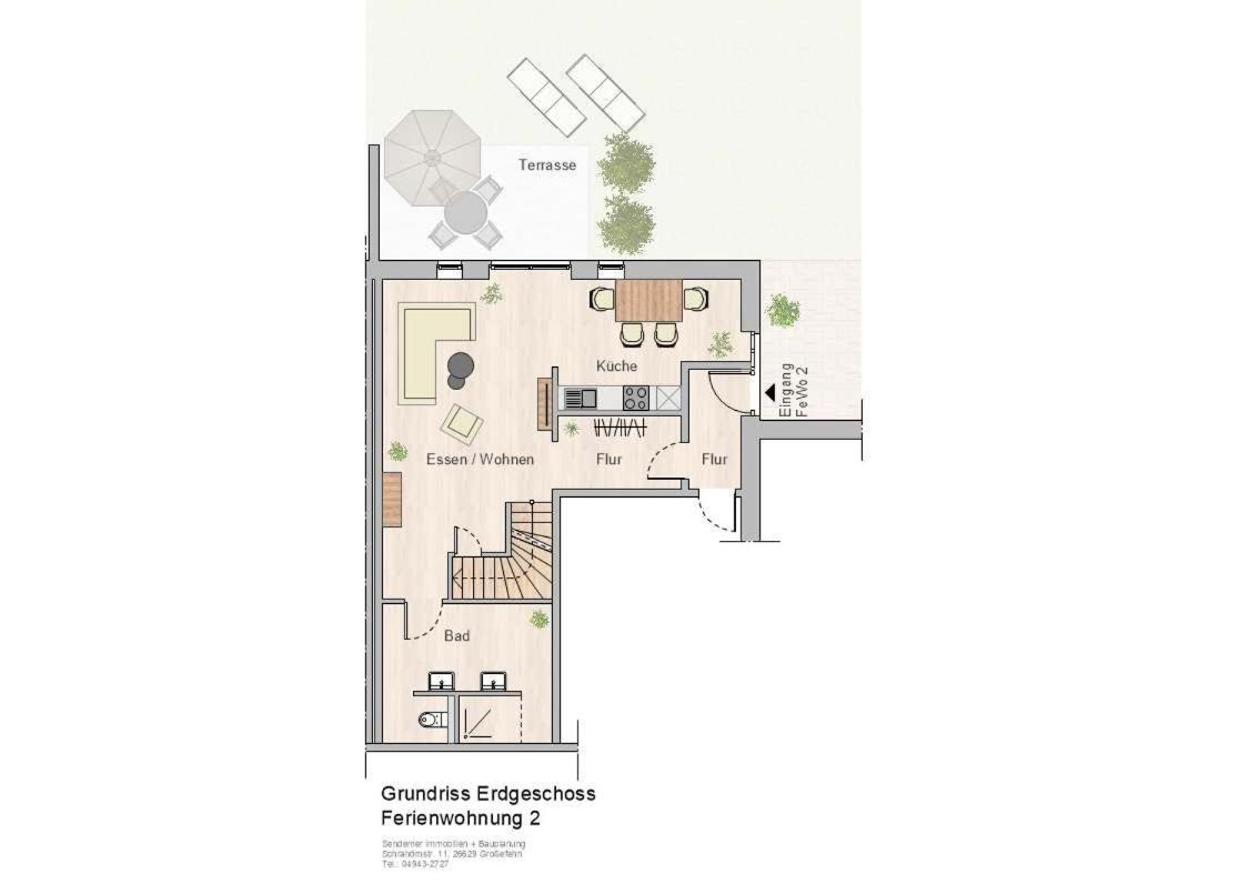 Two-Bedroom Apartment with Terrace