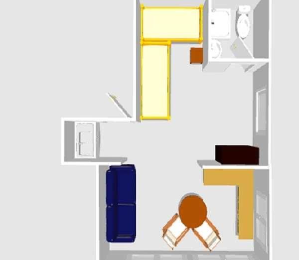 Apartment with Shower