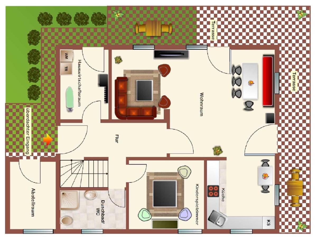 Premium-Ferienhaus Herbstprinz im Feriendorf Altes Land direkt an der Elbe - Ferienwohnung Twielenfleth