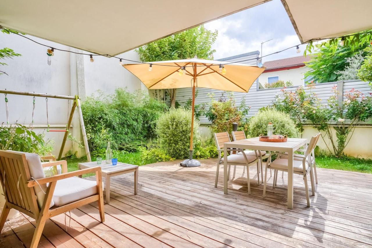 Grand et charmant appartement familial, 3 chambres, et moderne avec grand jardin et parking privatif aux portes de Paris - B&B