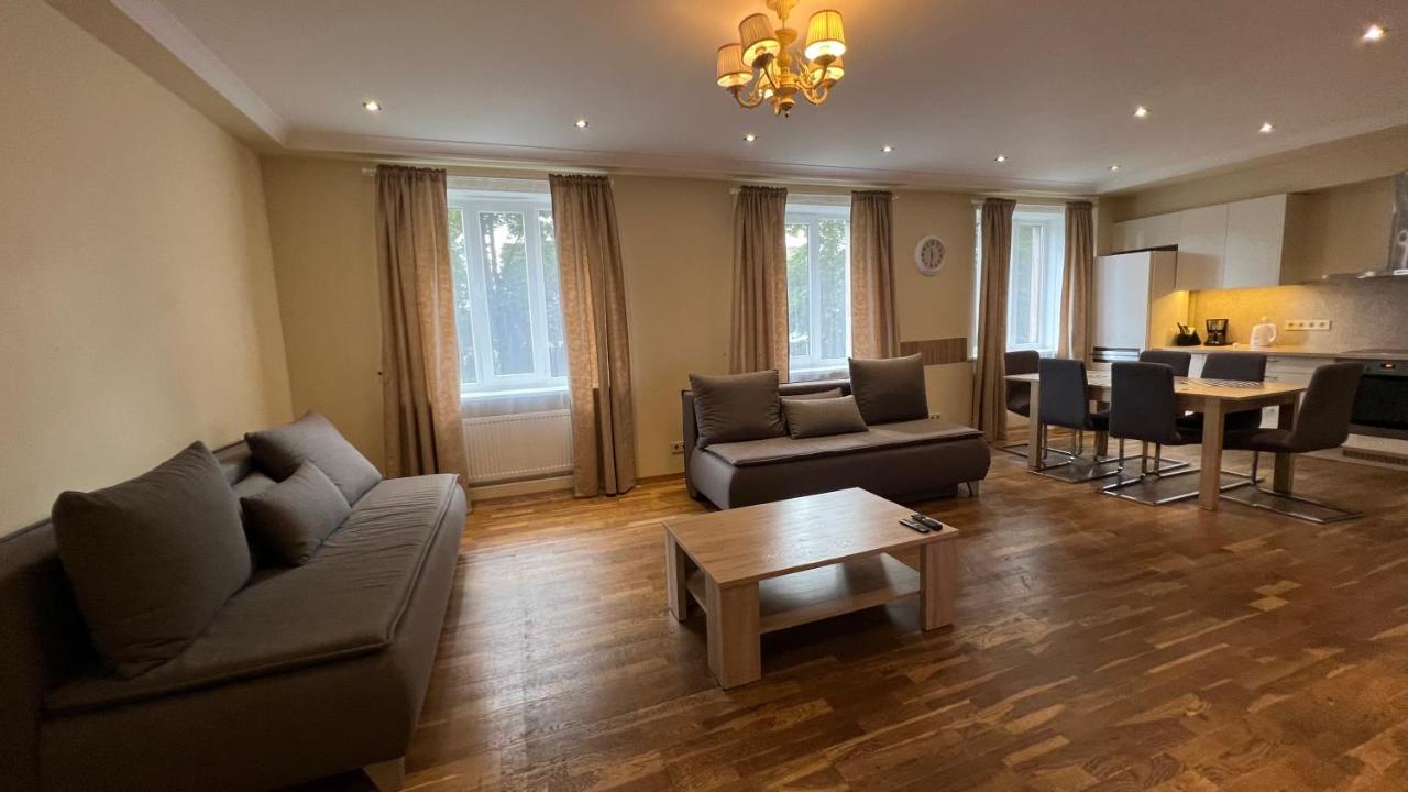 Riverside Embassy apartment Huge with free parking - B&B Riga