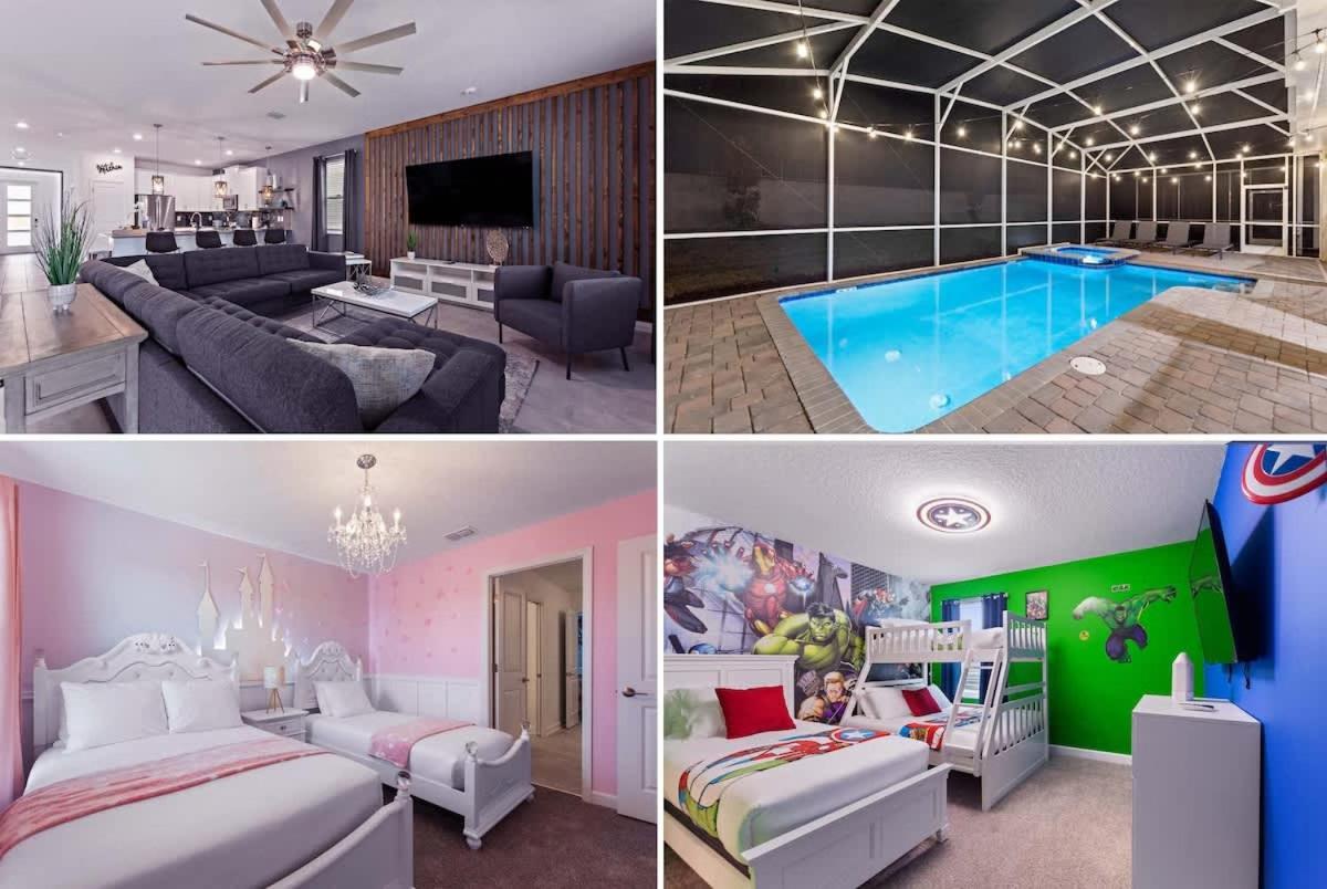 Luxe Villa with Pool and Spa Game room & Free Resort Access Sleeps 22 - B&B Kissimmee
