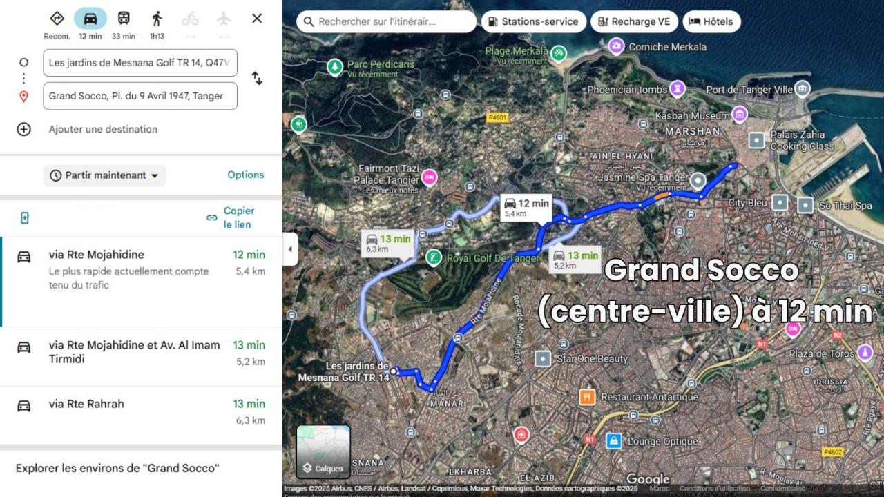 Cocon neuf & cosy 2 ch, clim, wifi, idéal famille - B&B Tangier