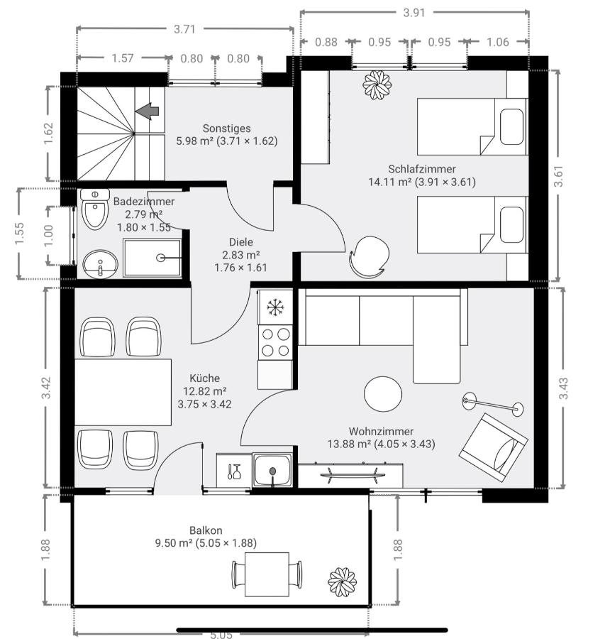 Gemütliche Ferienwohnung - B&B