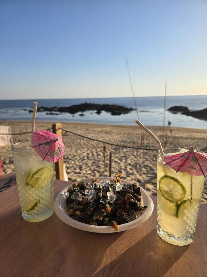 Azulmaris - Direkt am Strand in Vila Chã - Terrasse und Meerblick - B&B Vila Chã