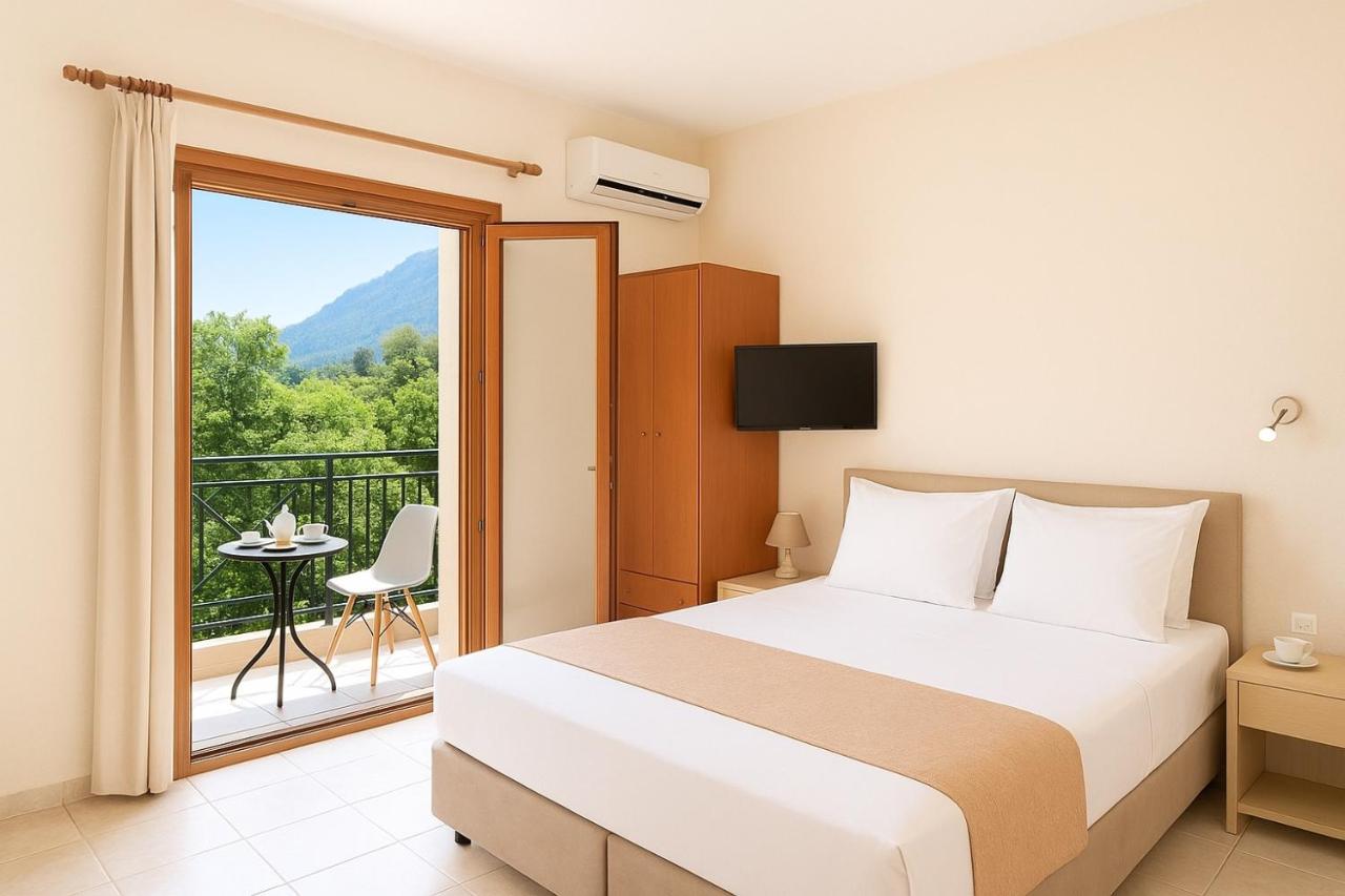 Doppel-/Zweibettzimmer mit Bergblick
