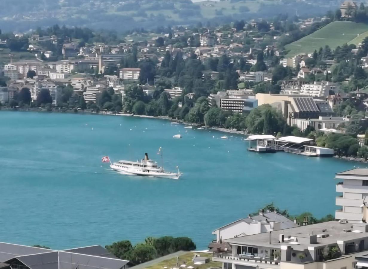 Appartement Montreux Centre, vue panoramique sur le lac et les montagnes - B&B Montreux