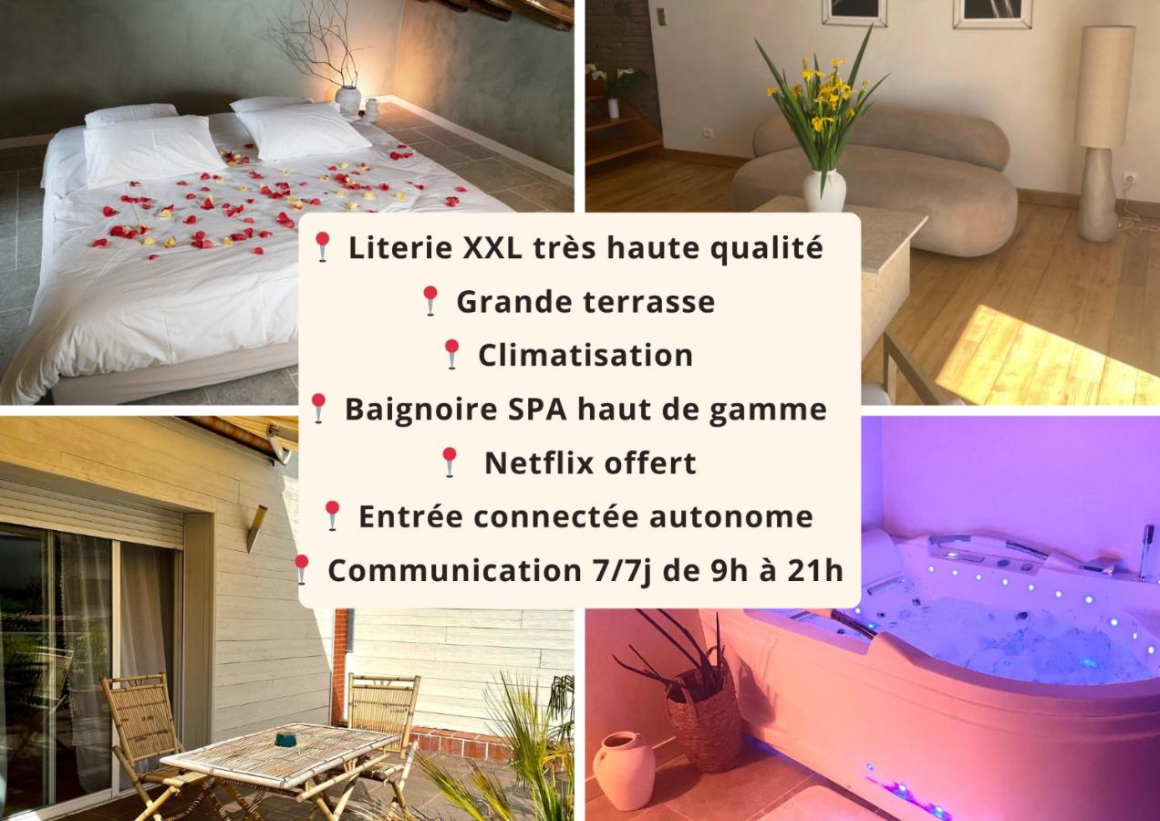 Superbe appartement loveroom avec balnéo Dolce notte - B&B Carbonne