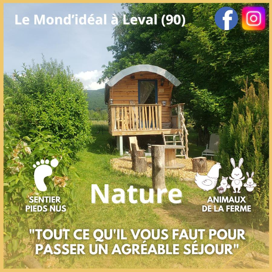 La roulotte tiny house du Mond'idéal - Bed and Breakfast Leval