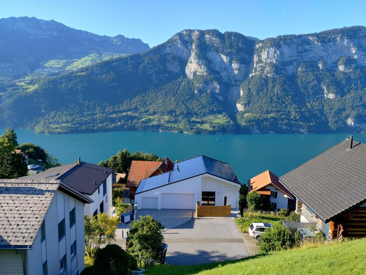Apartment Panorama am Walensee in Neubau-Villa - B&B