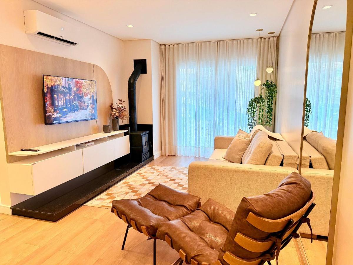 Charme na Borges - 2 suítes c/ lareira - Ferienwohnung Gramado