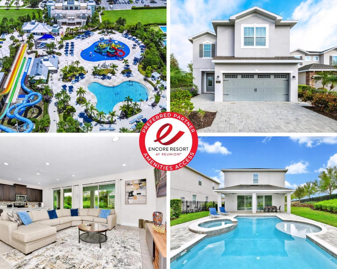 Lovely Home Near Disney With Private Pool, Water Park & Resort Access At Encore Resort Reunion - 7423Mr - Chambres d’hôtes Kissimmee