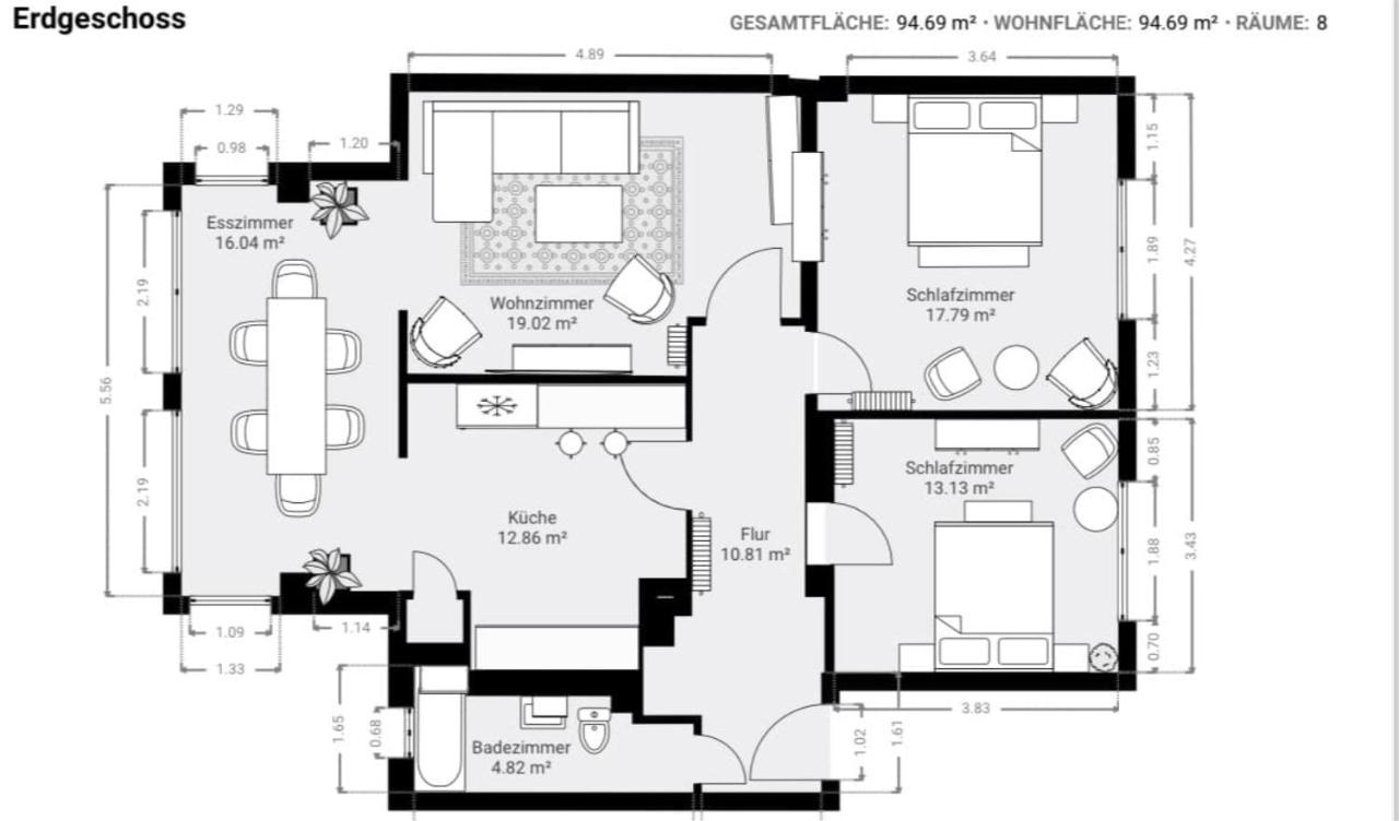 Urban & Chic: 2Bdr, Parkplatz - B&B Witten